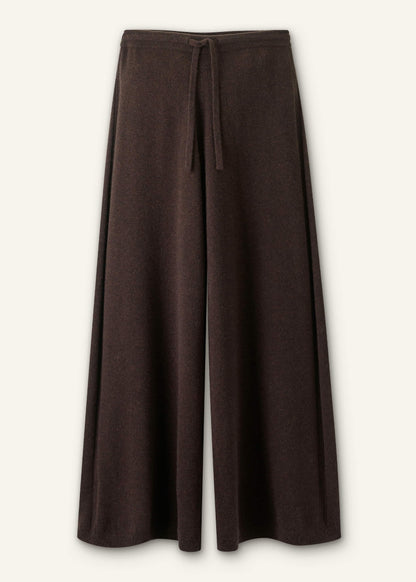 ME+EM Clothing Brown Cashmere Wide-Leg Knit Pant