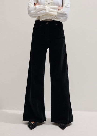 ME+EM Clothing Black Ultimate Wide-Leg Pant