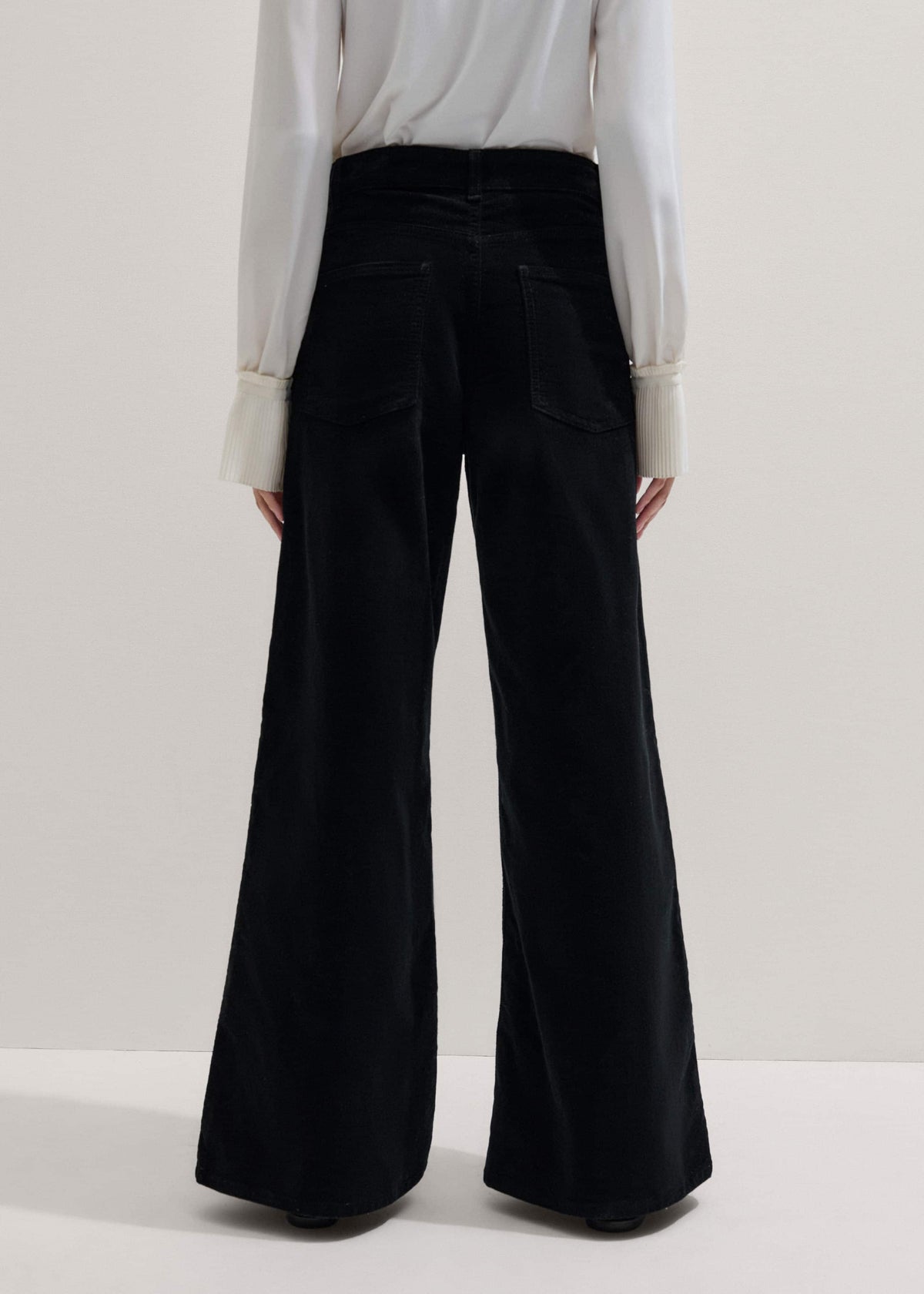 ME+EM Clothing Black Ultimate Wide-Leg Pant