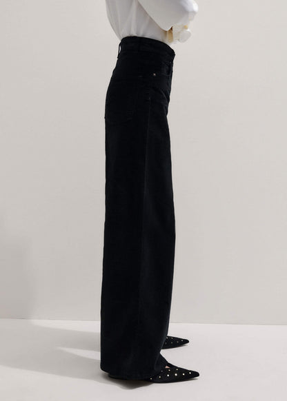 ME+EM Clothing Black Ultimate Wide-Leg Pant
