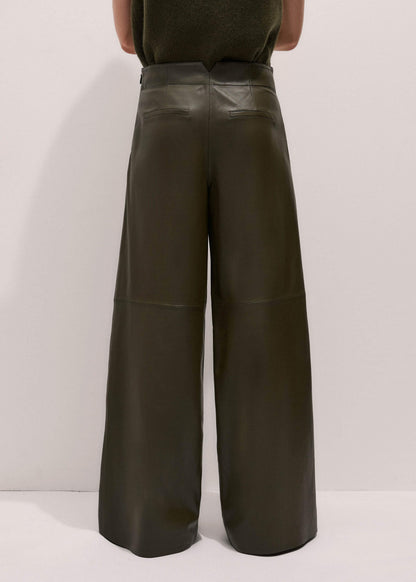 ME+EM Clothing Olive Green Wide-Leg Pant