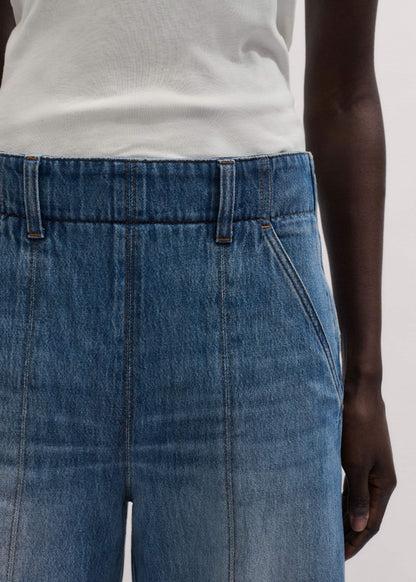 ME+EM Clothing Mid-Blue High Waist Wide Jean