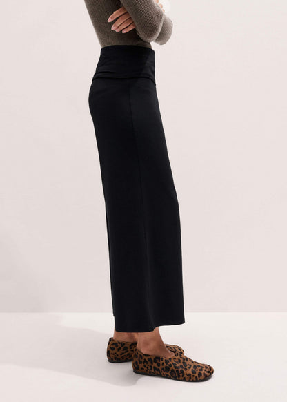 ME+EM Clothing Black Icon Crop Palazzo Pant