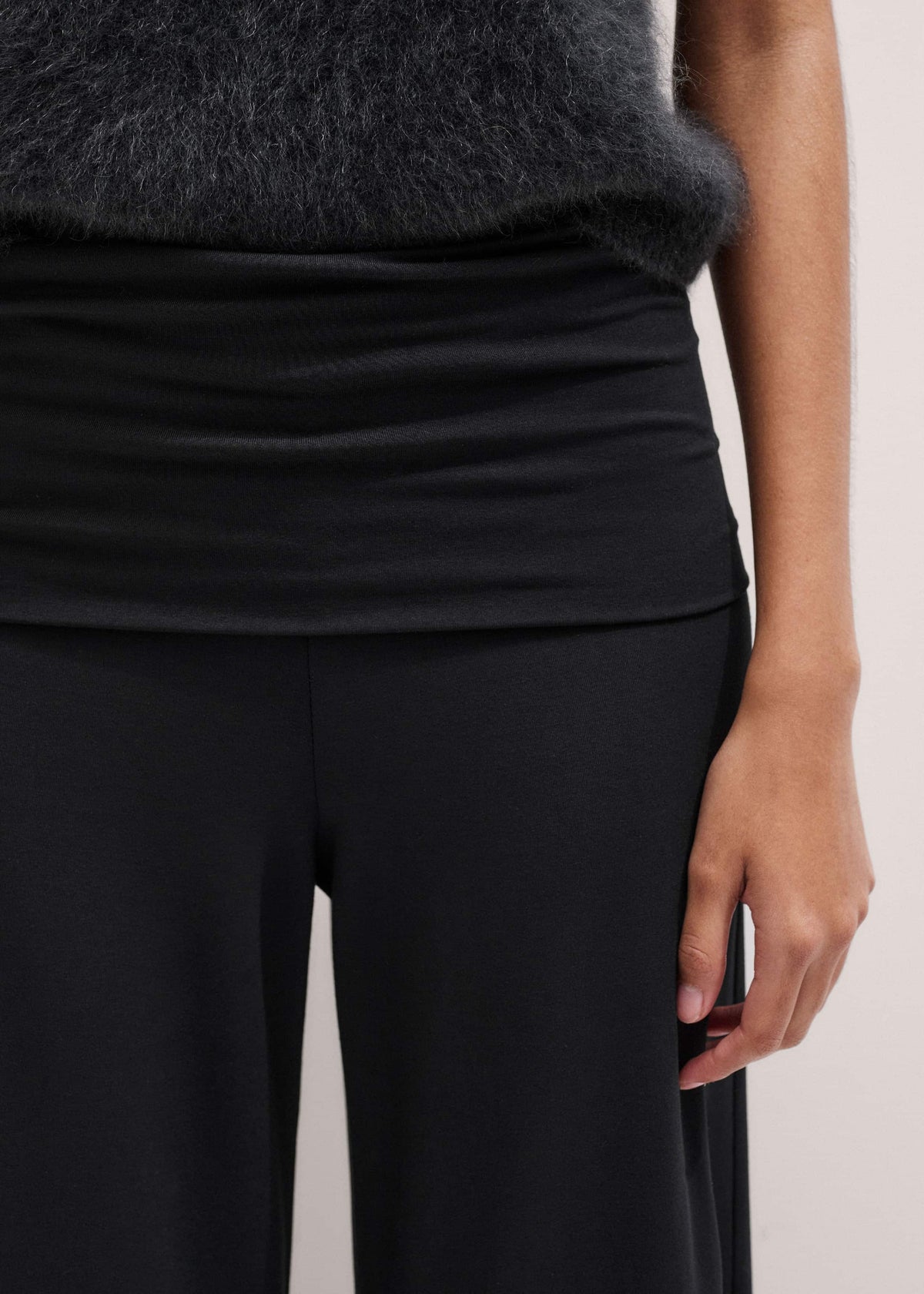 ME+EM Clothing Black Super Wide Palazzo Pant