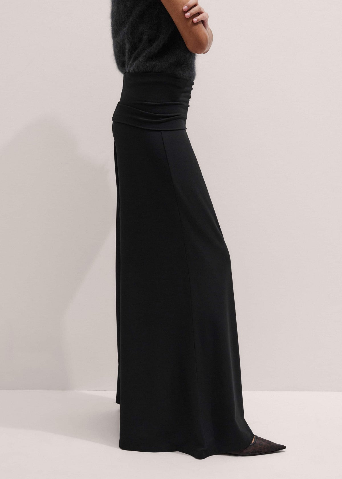 ME+EM Clothing Black Super Wide Palazzo Pant