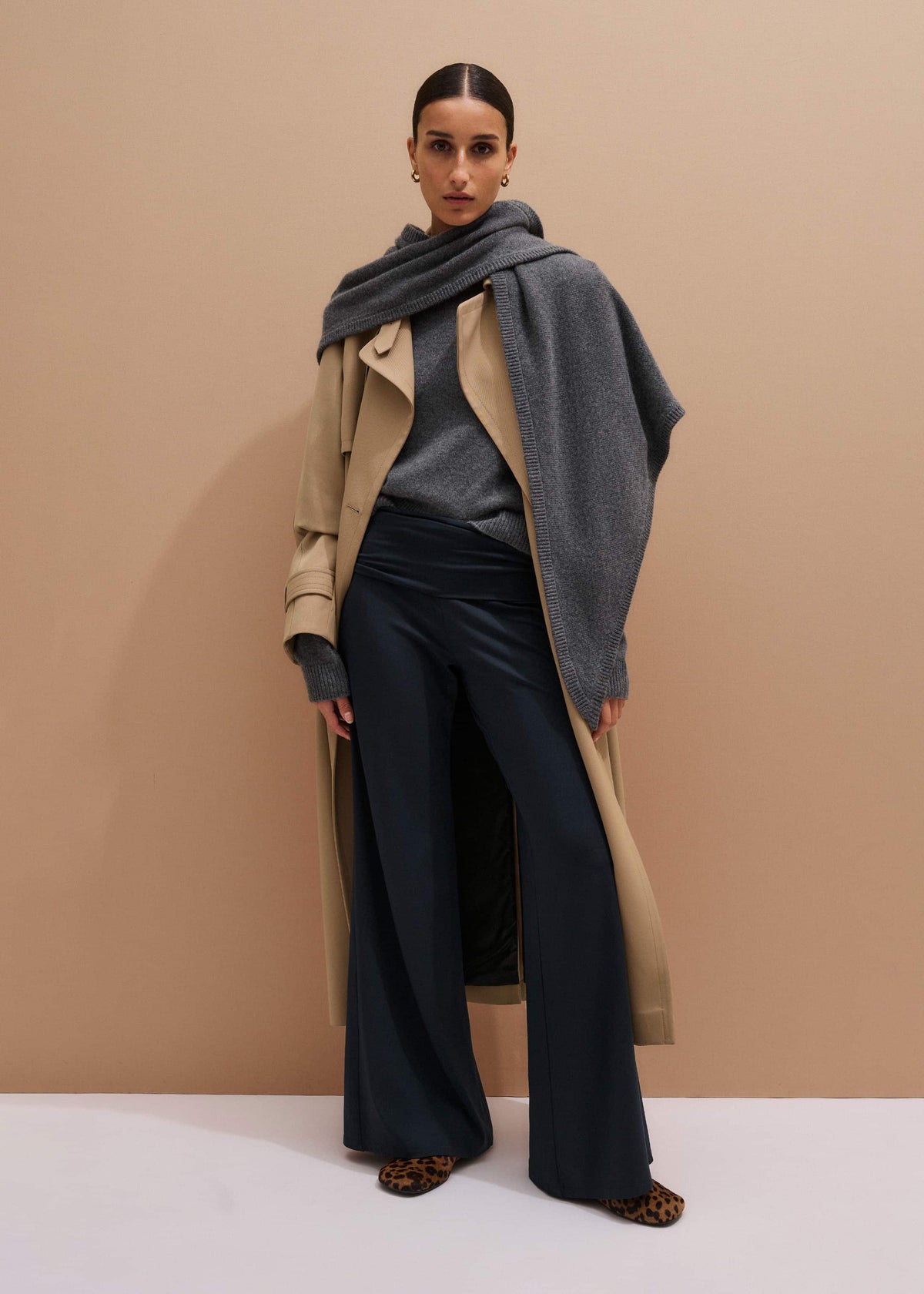 ME+EM Clothing Navy Icon Palazzo Pant