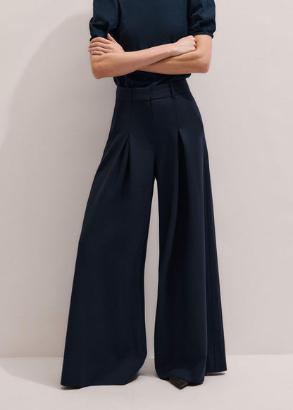 ME+EM Clothing Navy Ultimate Very Wide-Leg Pant