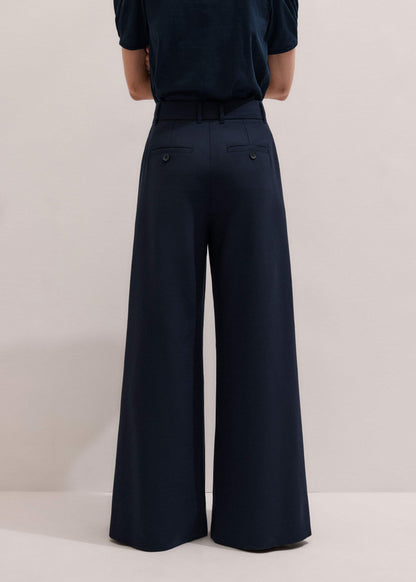 ME+EM Clothing Navy Ultimate Very Wide-Leg Pant