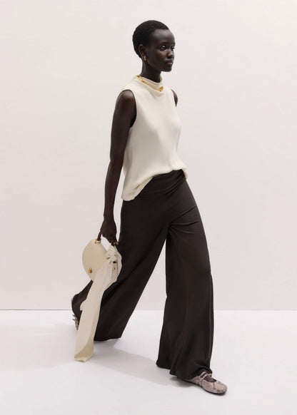 ME+EM Clothing Brown Super Wide Palazzo Pant