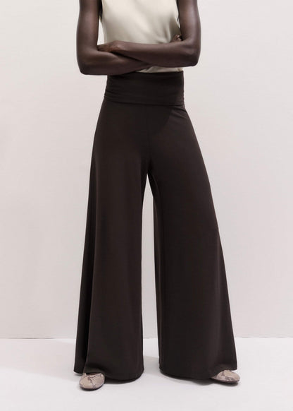 ME+EM Clothing Brown Super Wide Palazzo Pant