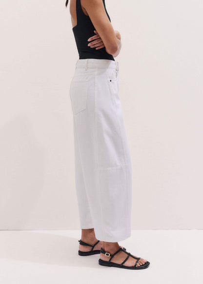 ME+EM Clothing White Exaggerated Crop Jean