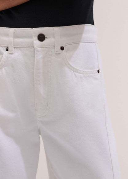 ME+EM Clothing White Exaggerated Crop Jean