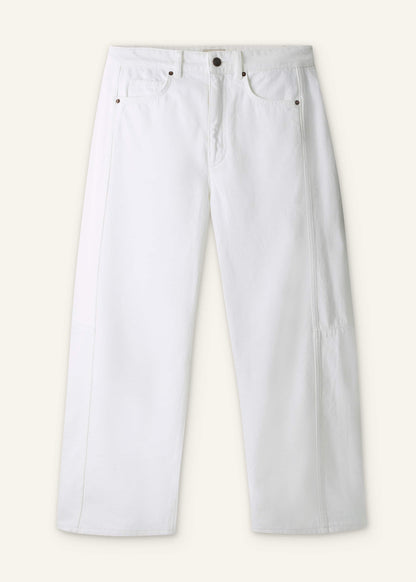 ME+EM Clothing White Exaggerated Crop Jean