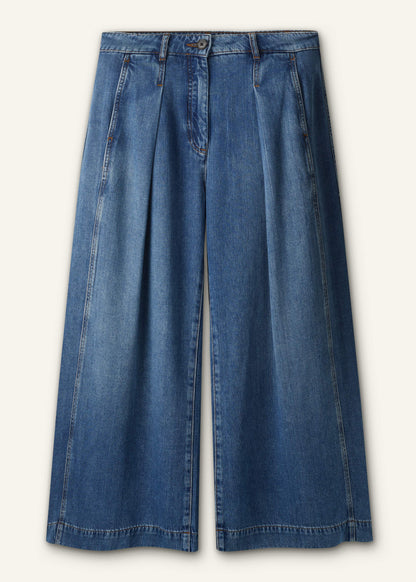 ME+EM Clothing Blue Straight Culotte Jean