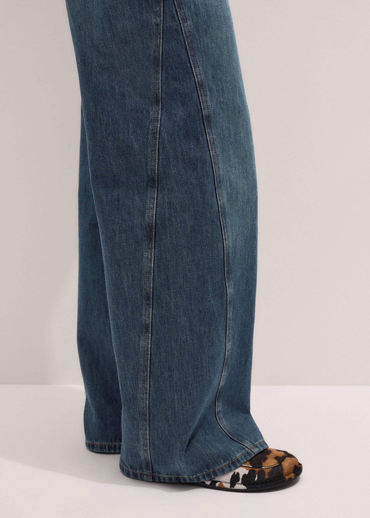 ME+EM Clothing Blue Relaxed Straight Insert Jean