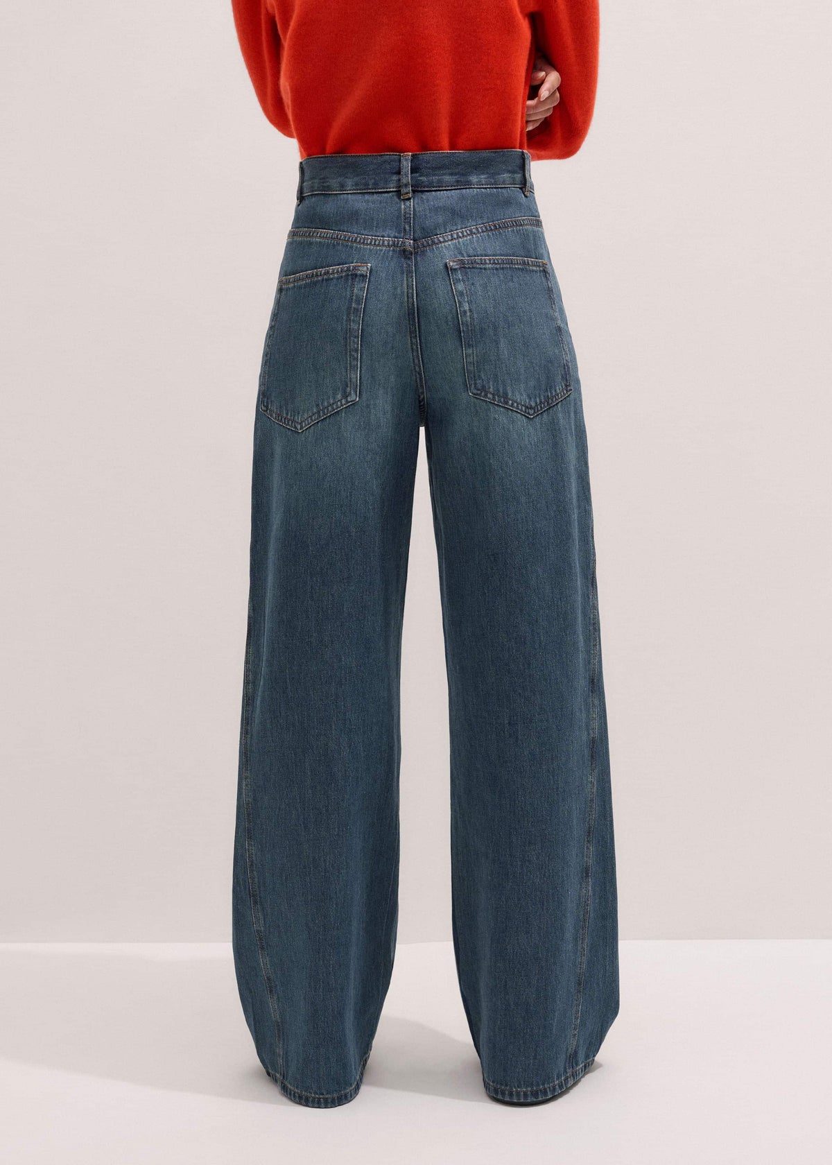 ME+EM Clothing Blue Relaxed Straight Insert Jean