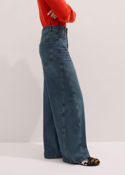 ME+EM Clothing Blue Relaxed Straight Insert Jean