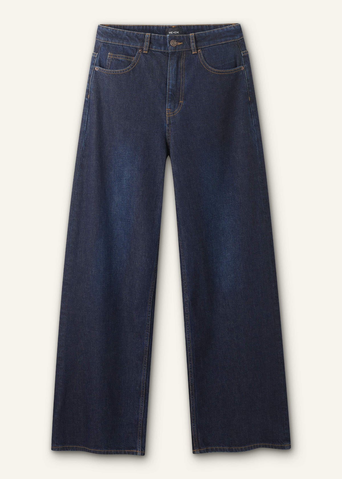 ME+EM Clothing Dark Blue Rinse Wash Ultimate Wide-Leg Jean