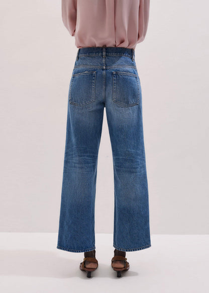 ME+EM Clothing Light Blue Relaxed Straight Crop Jean