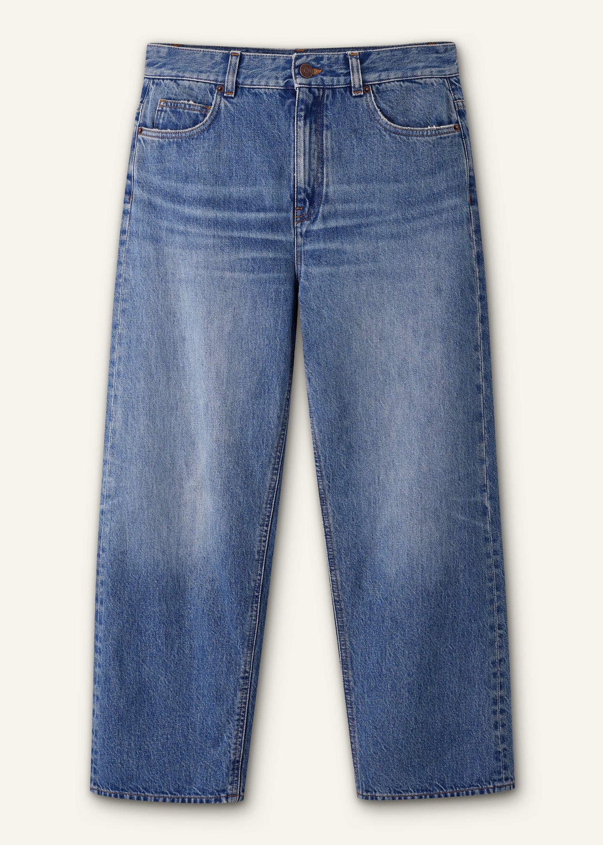 ME+EM Clothing Light Blue Relaxed Straight Crop Jean