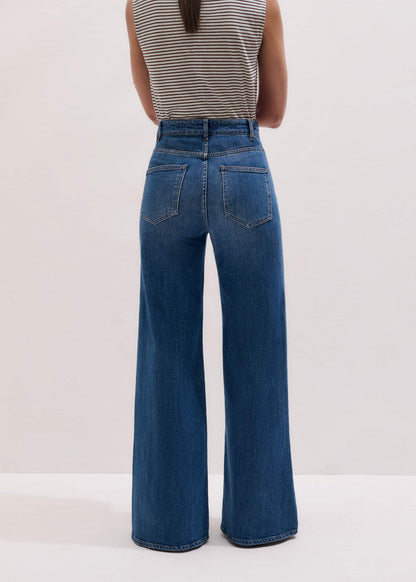 ME+EM Clothing Blue Super Flare Wide Jean