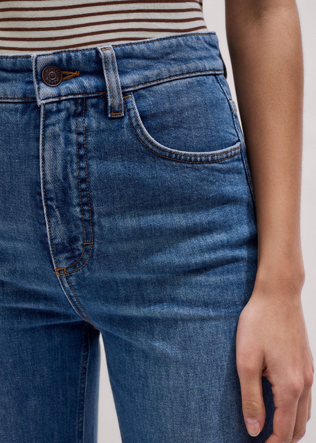 ME+EM Clothing Blue Super Flare Wide Jean