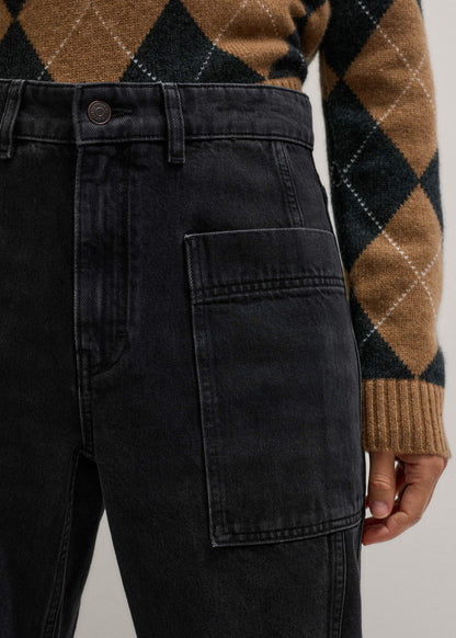 ME+EM Clothing Black Patch Pocket Engineered Jean