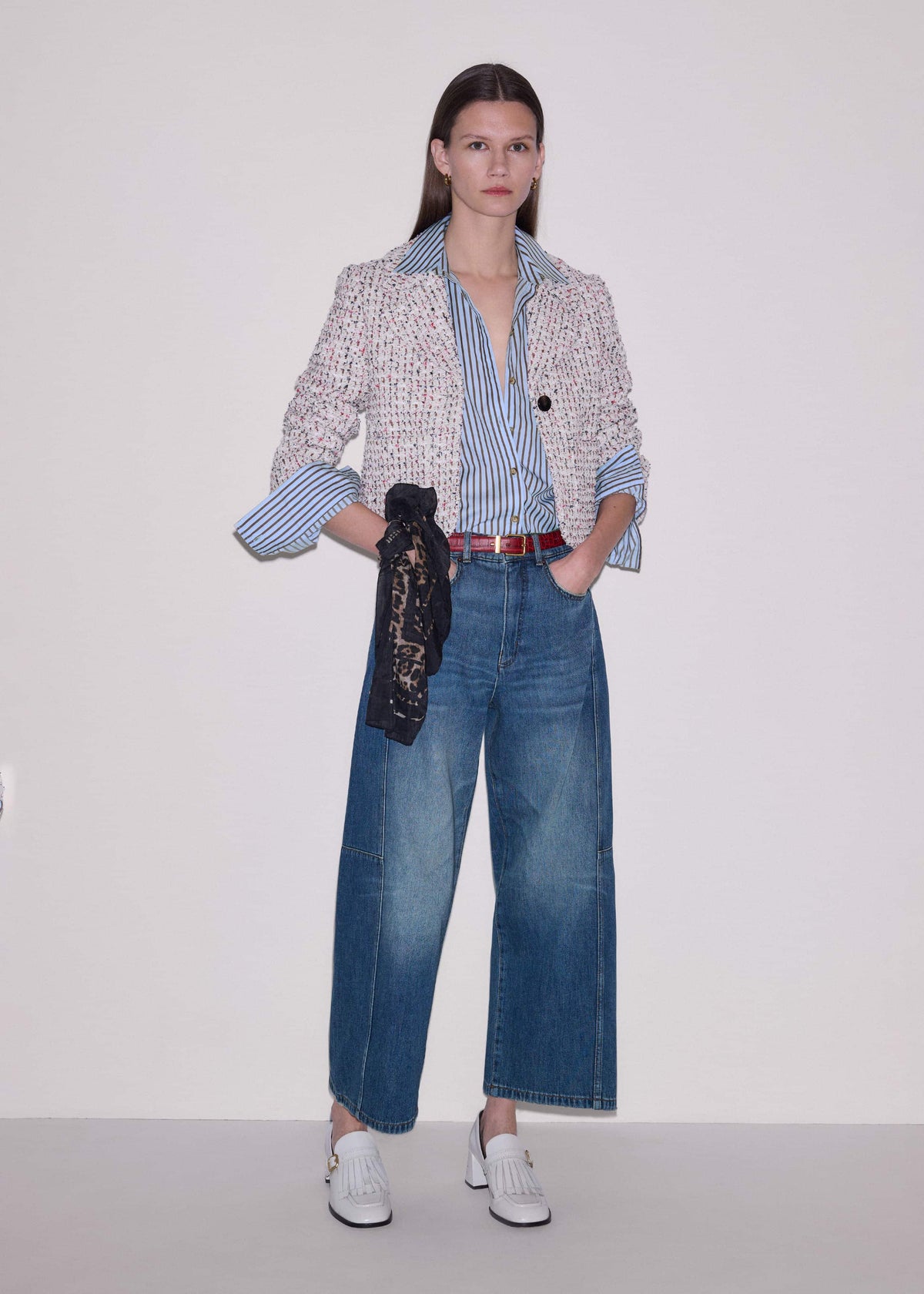 ME+EM Clothing Blue Exaggerated Crop Jean