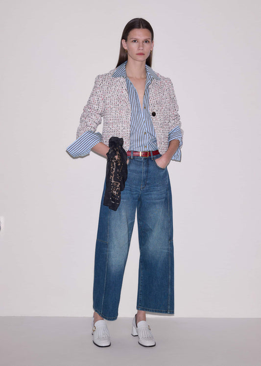 ME+EM Clothing Blue Exaggerated Crop Jean