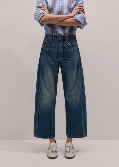 ME+EM Clothing Blue Exaggerated Crop Jean