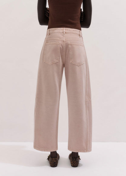 ME+EM Clothing Pink Exaggerated Crop Jean