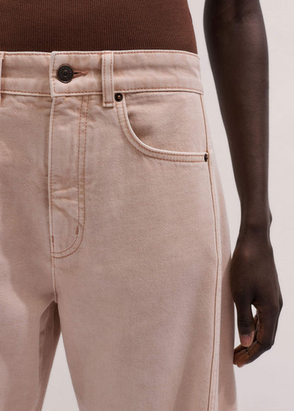 ME+EM Clothing Pink Exaggerated Crop Jean