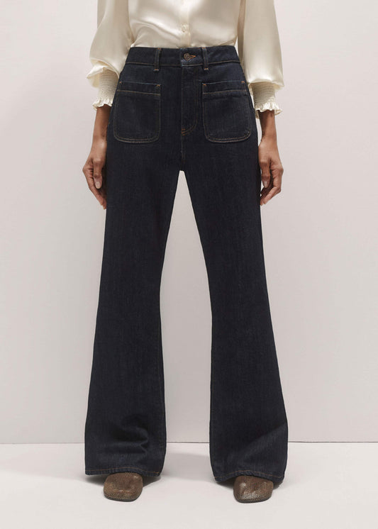 ME+EM Clothing Blue Subtle Flare Jean