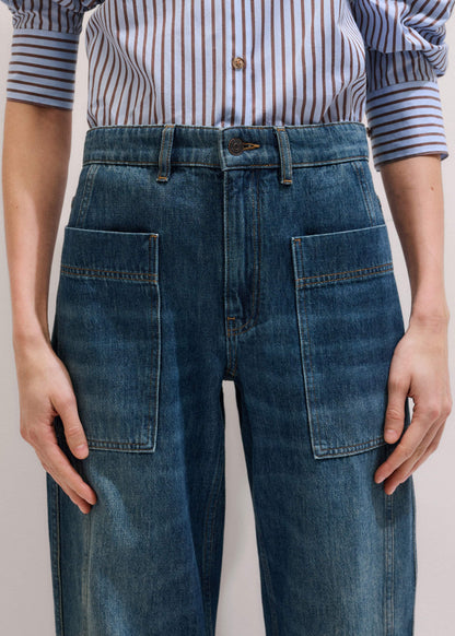 ME+EM Clothing Blue Patch Pocket Engineered Jean