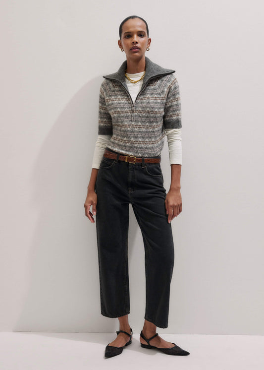 ME+EM Clothing Black Straight Cropped Relaxed Jean
