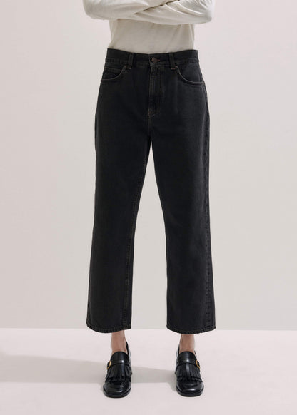 ME+EM Clothing Black Straight Cropped Relaxed Jean