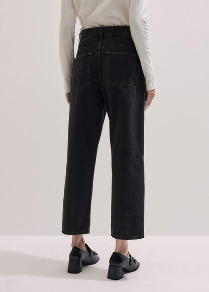 ME+EM Clothing Black Straight Cropped Relaxed Jean