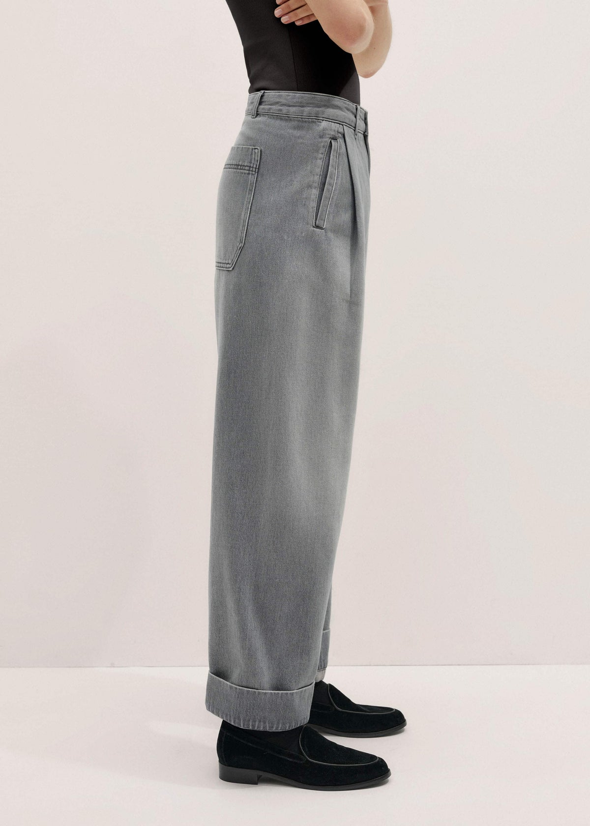 ME+EM Clothing Gray Clever Jean