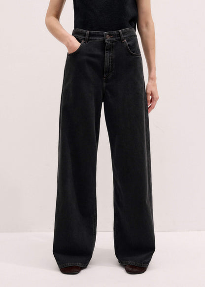 ME+EM Clothing Black Every-Wear Baggy Jean