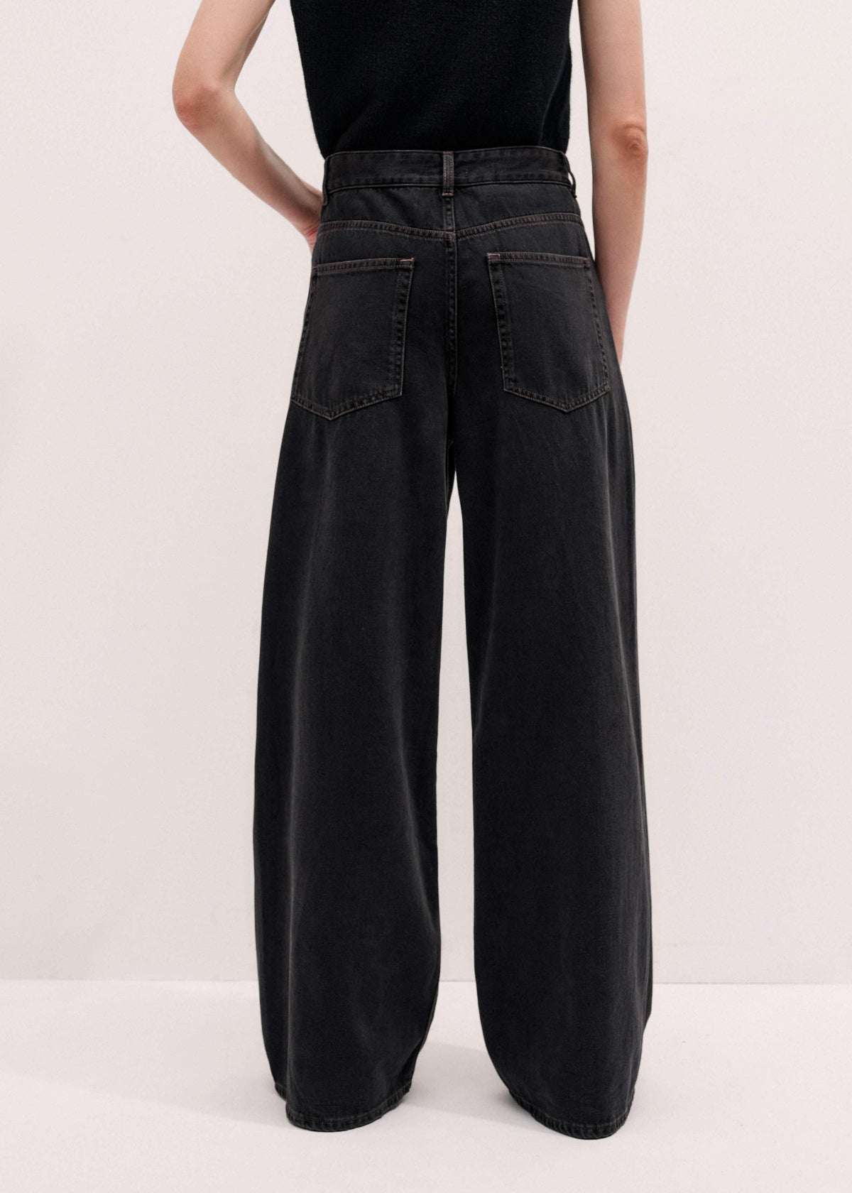 ME+EM Clothing Black Every-Wear Baggy Jean