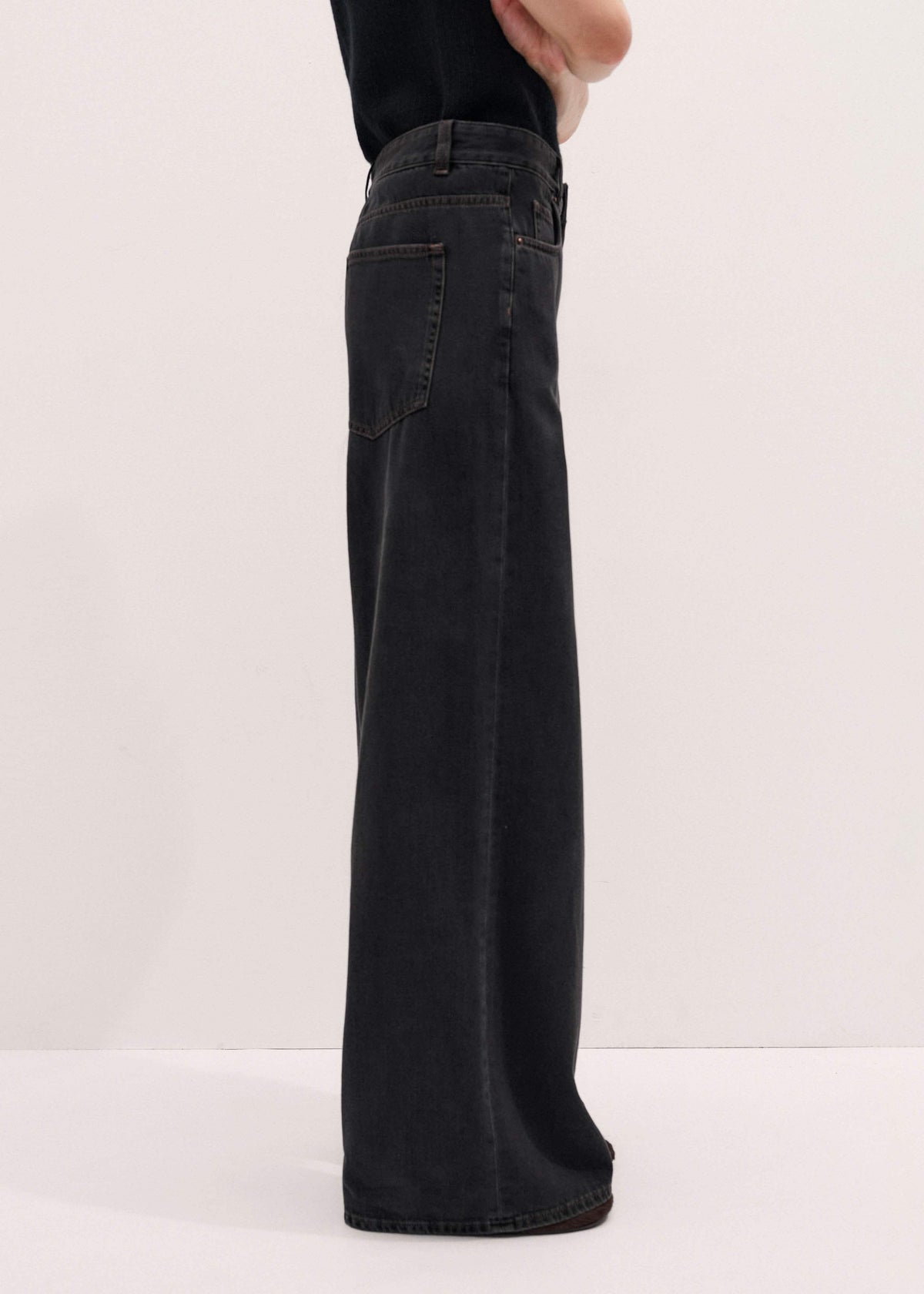 ME+EM Clothing Black Every-Wear Baggy Jean