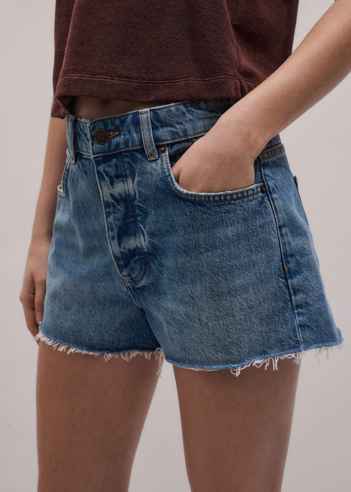 ME+EM Clothing Blue Classic Cut Off Short