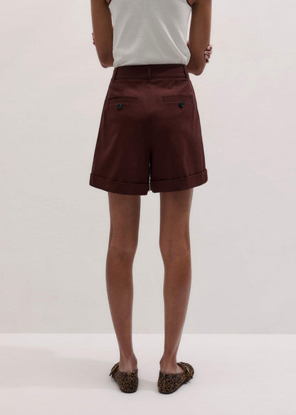 ME+EM Clothing Cinnamon Brown Tailored Summer Short