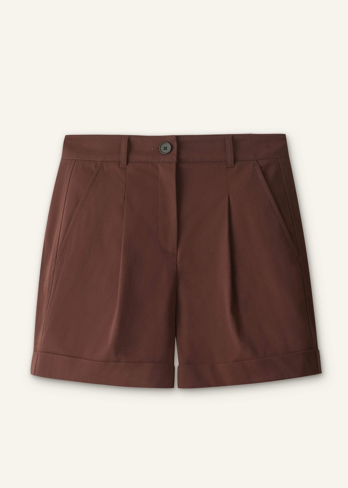 ME+EM Clothing Cinnamon Brown Tailored Summer Short