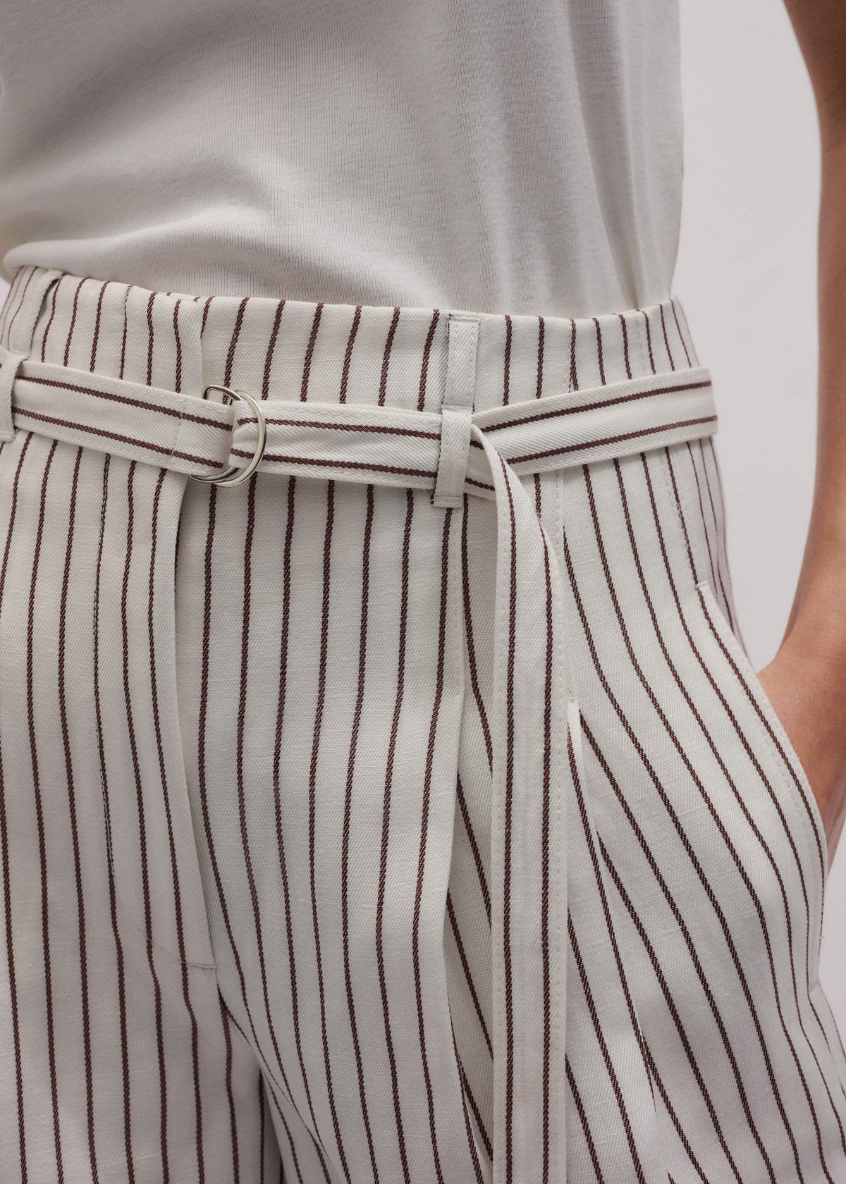 ME+EM Clothing Ivory Tailored Pleat Short