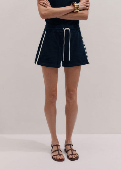 ME+EM Clothing Navy Rib Trim Track Short