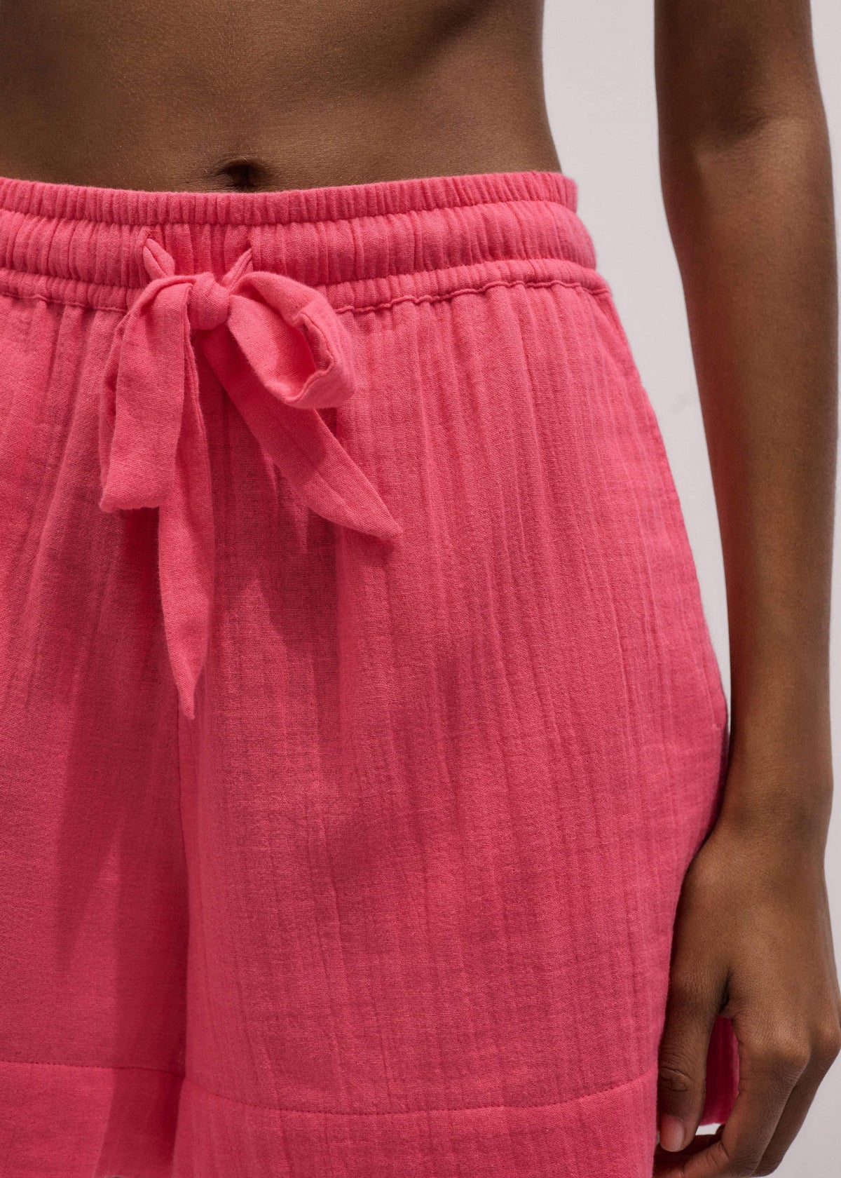 ME+EM Clothing Pink Cheesecloth Summer Short