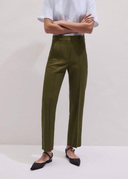 ME+EM Clothing Olive Green Slim Crop Pant