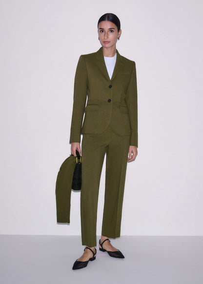 ME+EM Clothing Olive Green Slim Crop Pant