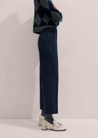 ME+EM Clothing Navy Slim Crop Forever Pant | Pants